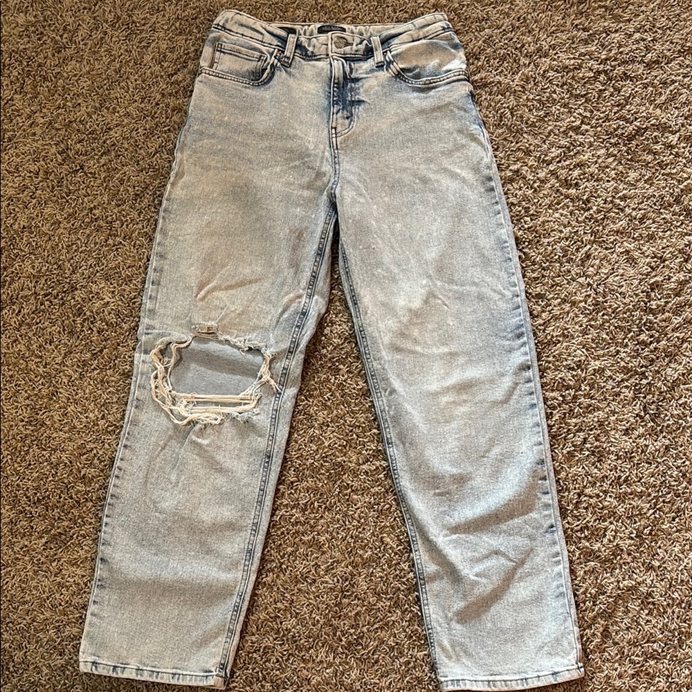High Rise Dad Light Blue Jeans